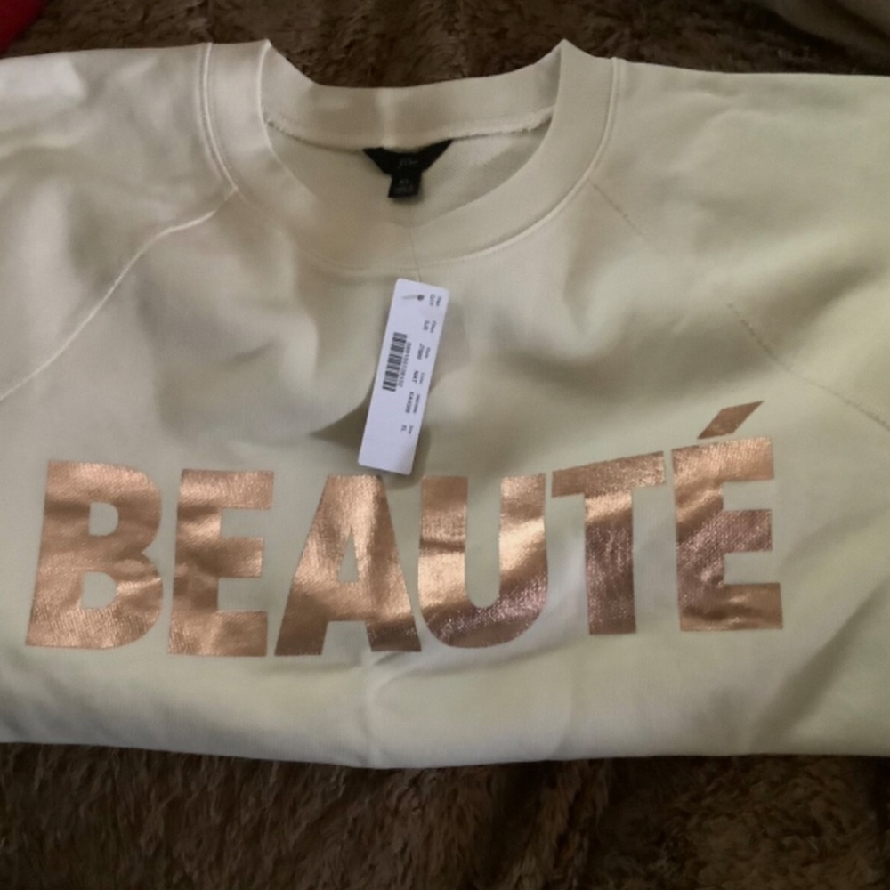 Jcrew Beaute’ 100% cotton sweatshirt NWT